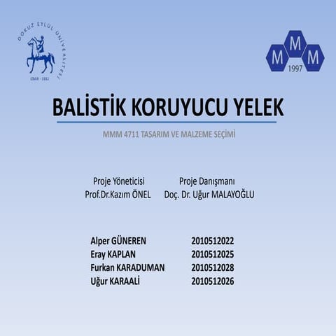 Malzeme Seçimi ve Tasarımı