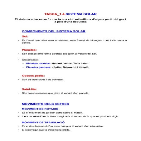 Tasca 1.4.sistema solar