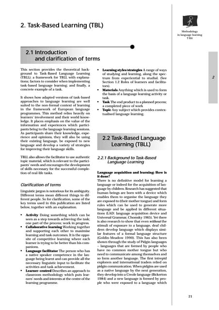 Task based-learning