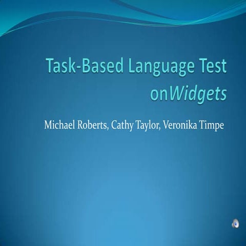 Task based language test