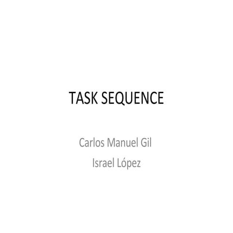 Task Sequence en Flexsim