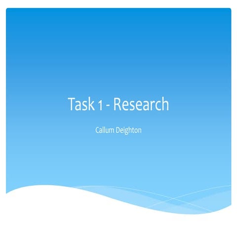 Task 1 - Research
