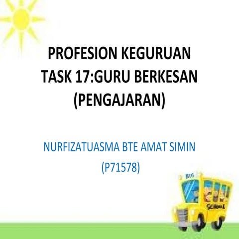 Task 17:Guru Berkesan(Pengajaran)