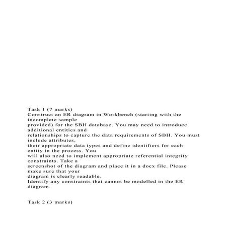 Task 1 (7 marks) Construct an ER d.docx