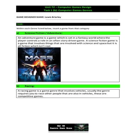 Task 2 game setting | DOCX