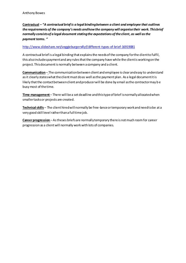 Definition of briefs