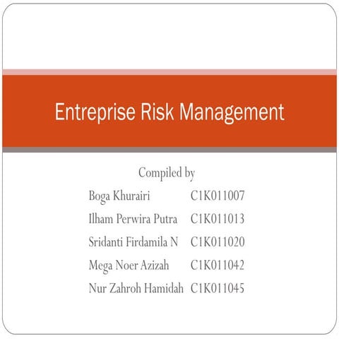Task 1 entreprise risk management
