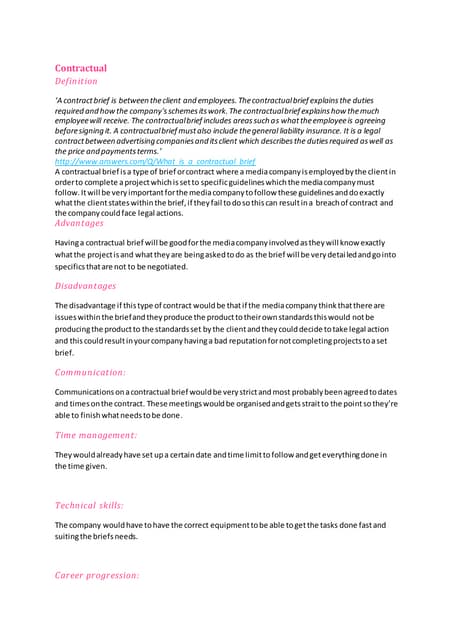 Task 2 client brief report | PDF