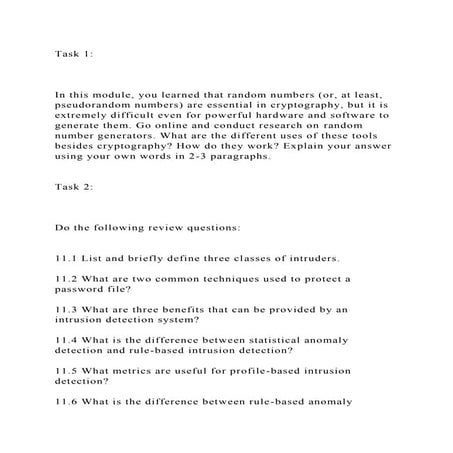 Task 1In this module, you learned that random numbers (or, .docx