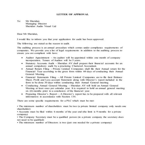 Task 1 letter of-approval