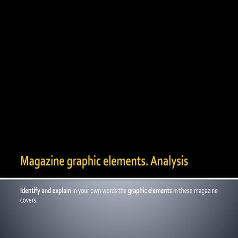 Magazine cover graphic elements analysis