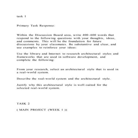 task 1 Primary Task ResponseWithin the Discussion Board | PDF