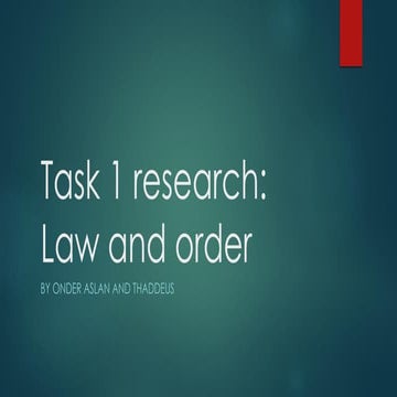 Task 1 research