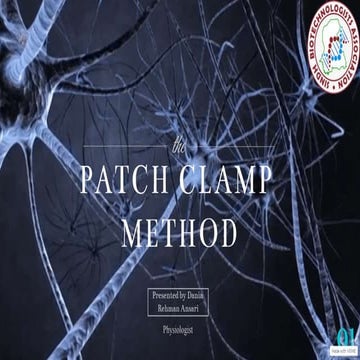 Patch clamp method | PPTX