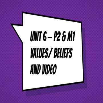 Values and beliefs 6 c's