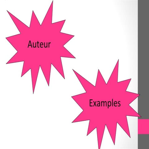 Task 2b what is an auteur