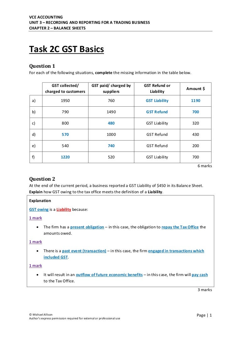 Task 2C - GST Basics Solutions