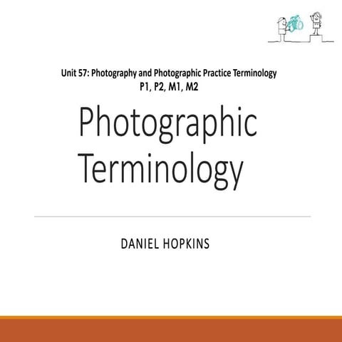 Task 2 photography terminology work sheet