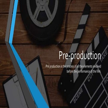 Task 2 purposes of pre production