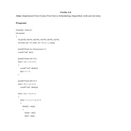 Os lab file c programs | DOCX