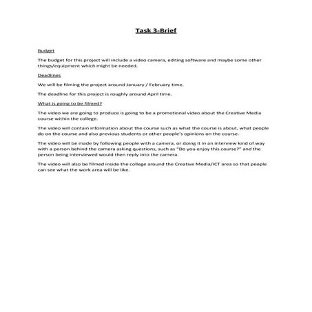 Task 3 brief