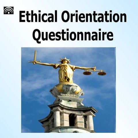 Ethics - Questionnaire 01 | PPT