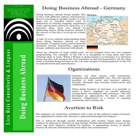 Germany - Doing Business Abroad - 3784
