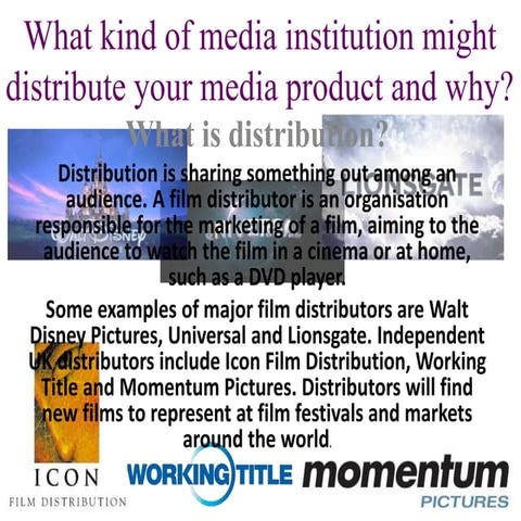 Task 3- Film Distribution 