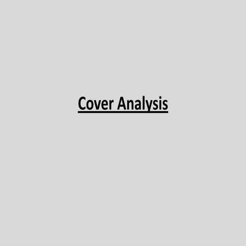 Analysis of magazine covers