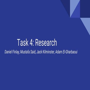 Task 4 - Research