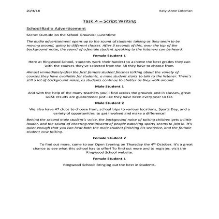 Task 4 script | DOCX
