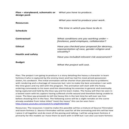 Task 5 Pre-Production Planning