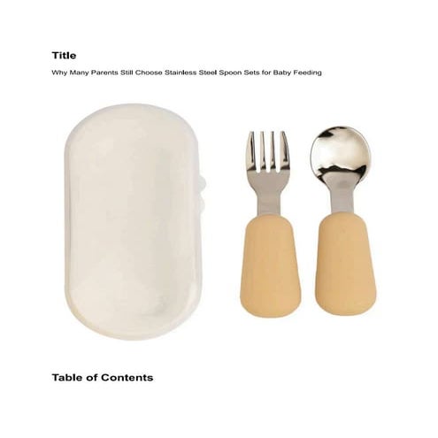 Why Many Parents Still Choose Stainless Steel Spoon Sets for Baby ...