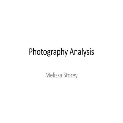 Task 5 analysis of photographers work