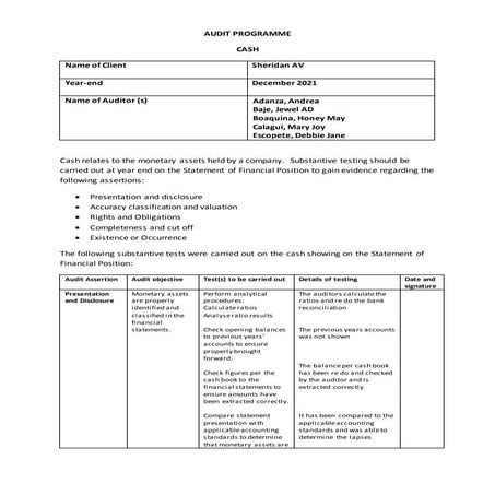 Task 5 cash audit programme_v2