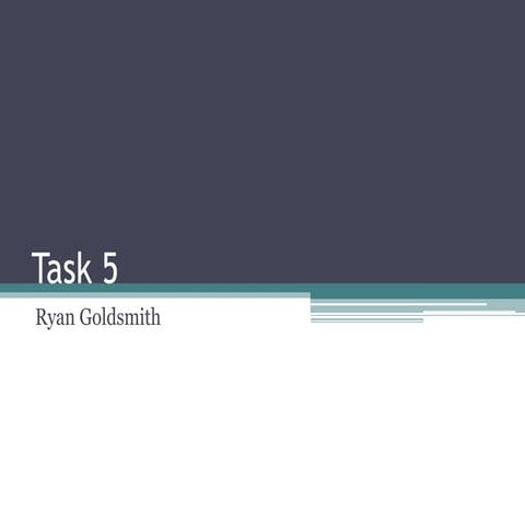 Task 5 developing 