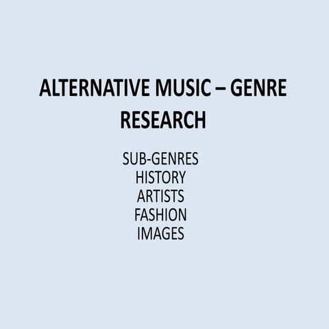 Genre Research