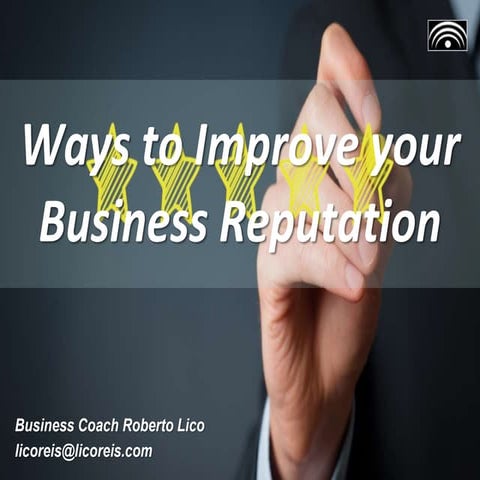 Ways to Improve your Business Reputation
