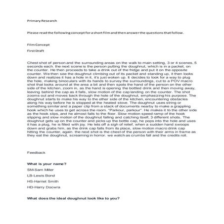 Task 7 primary research