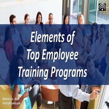 Elements of Top Employee Training Programs