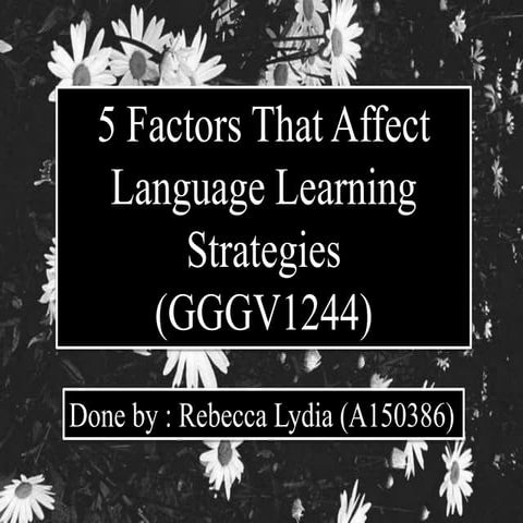 5 Factors That Affect Language Learning Strategies
