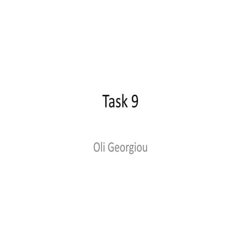 Task 9 