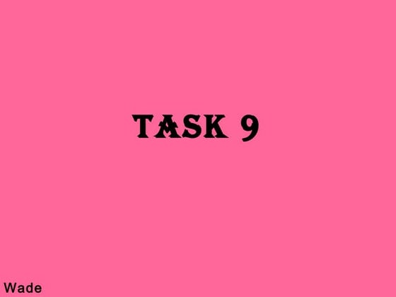 Task 9 block designs | PPT