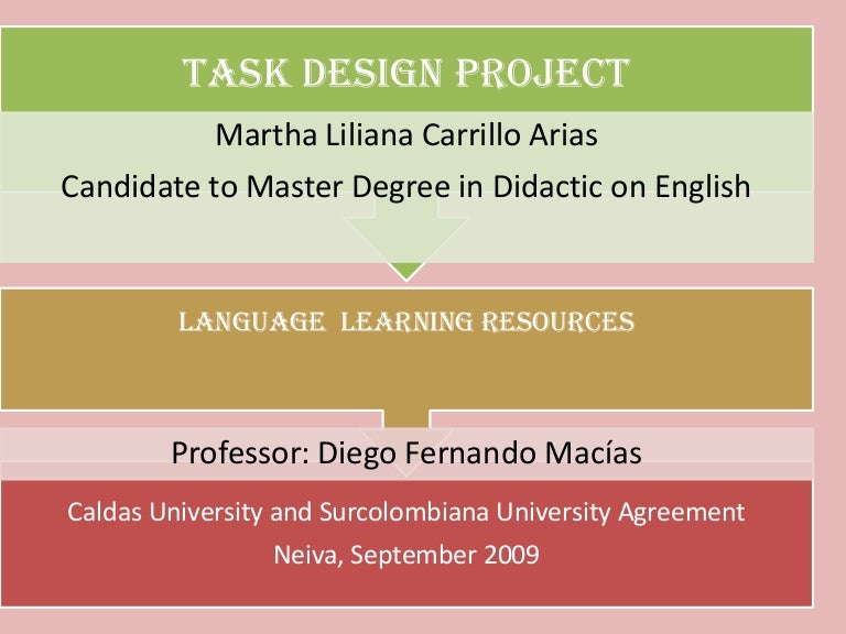 Task Design Project