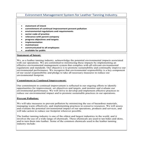 environmental management system
