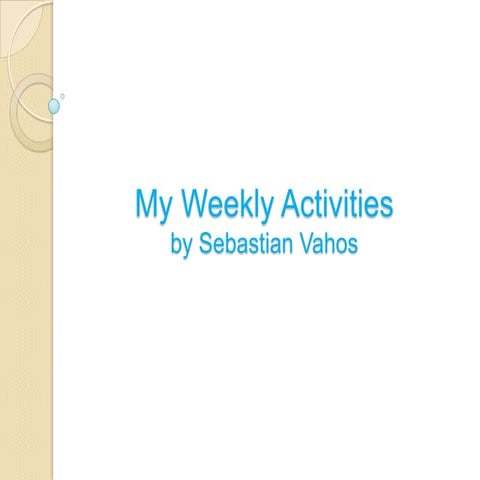 WeeklyActivities