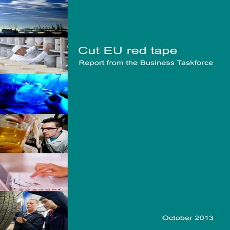 Cut EU red tape: report from the Business Taskforce