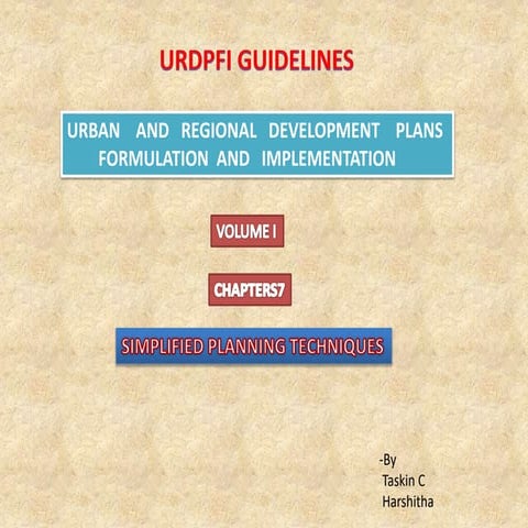 Taskin urdpfichapter7-. Urban and regional development plans formulatio  and ...