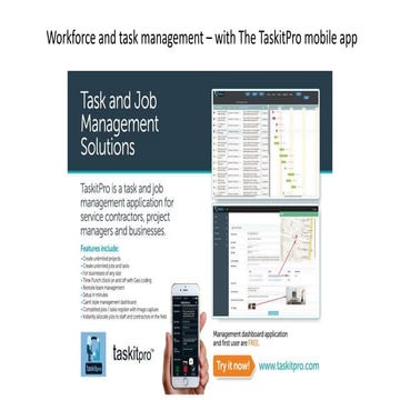 Taskitpro mobile app overview | PPTX