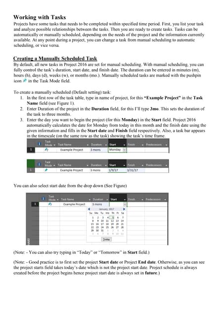 Tasks manual automatic_linking_summary_progress_microsoft_project_2016